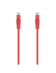 AISENS Cable de Red Latiguillo RJ45 LSZH Cat.6A 500 Mhz UTP AWG24, Rojo, 0.5M
