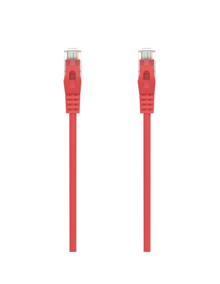 AISENS Cable de Red Latiguillo RJ45 LSZH Cat.6A 500 Mhz UTP AWG24, Rojo, 3.0M