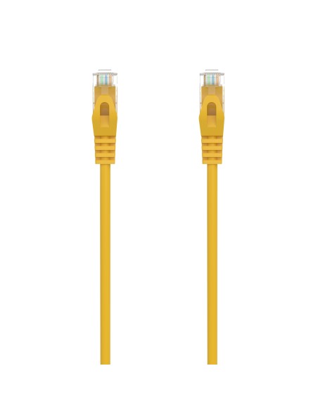 AISENS Cable de Red Latiguillo RJ45 LSZH Cat.6A 500 Mhz UTP AWG24, Amarillo, 25CM