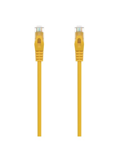 AISENS Cable de Red Latiguillo RJ45 LSZH Cat.6A 500 Mhz UTP AWG24, Amarillo, 30CM