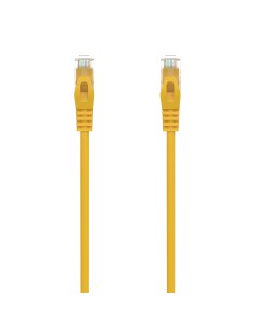 AISENS Cable de Red Latiguillo RJ45 LSZH Cat.6A 500 Mhz UTP AWG24, Amarillo, 1.0M