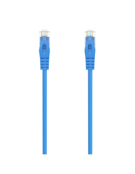 AISENS Cable de Red Latiguillo RJ45 LSZH Cat.6A 500 Mhz UTP AWG24, Azul, 1.0M