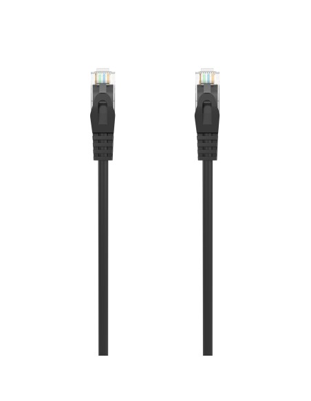 AISENS Cable de Red Latiguillo RJ45 LSZH Cat.6A 500 Mhz UTP AWG24, Negro, 0.5M