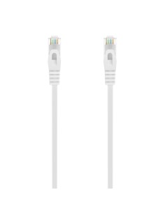 AISENS Cable de Red Latiguillo RJ45 LSZH Cat.6A 500 Mhz UTP AWG24, Blanco, 25CM