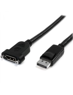 StarTech.com Cable de 91cm DisplayPort de Montaje en Panel - 4K x 2K - Cable DisplayPort 1.2 de Extensión de VÍ­deo Macho a Hemb