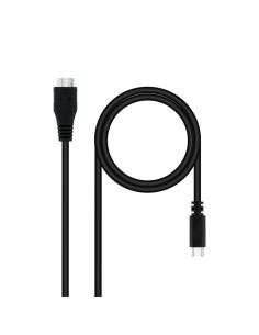 Nanocable 10.01.1201-BK cable USB 1 m USB 3.2 Gen 1 (3.1 Gen 1) USB C Micro-USB B Negro