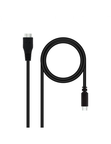Nanocable 10.01.1201-BK cable USB 1 m USB 3.2 Gen 1 (3.1 Gen 1) USB C Micro-USB B Negro