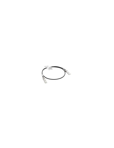 Aruba, a Hewlett Packard Enterprise company R9D19A cable de fibra optica 1 m SFP+ Negro, Plata