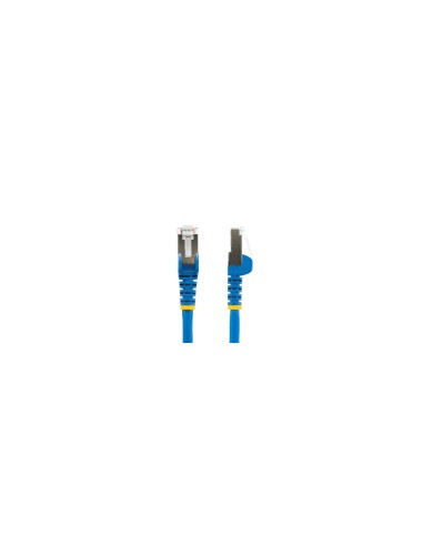 StarTech.com Cable de 0,5m de Red Ethernet CAT6a - Azul - Low Smoke Zero Halogen (LSZH) - 10GbE - 500MHz - PoE++ de 100W - Snagl