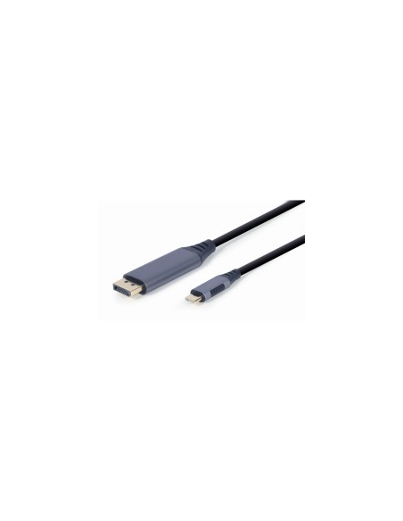 Gembird CC-USB3C-DPF-01-6 adaptador de cable de vÍ­deo 1,8 m USB Tipo C DisplayPort Negro, Gris
