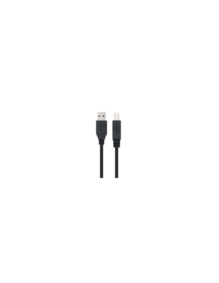 Nanocable 10.01.0802-BK cable USB 2 m USB 3.2 Gen 1 (3.1 Gen 1) USB A USB B Negro