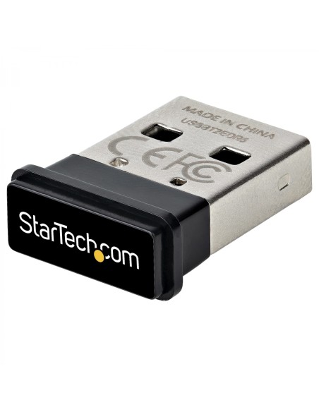 StarTech.com Adaptador USB a Bluetooth 5.0, Dongle Conversor para Ordenador/Portátil/Teclado/Ratón, Convertidor BT 5.0 para Auri