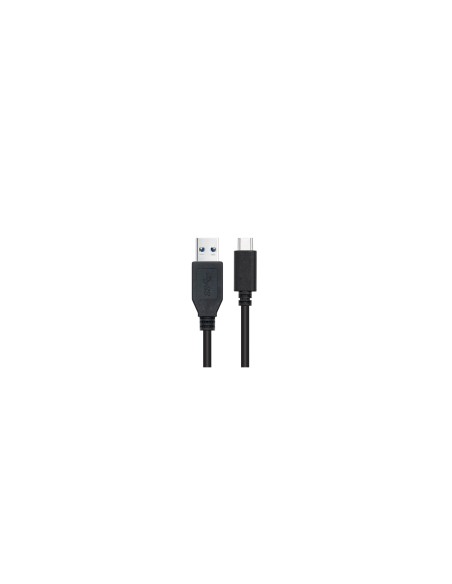 Nanocable Cable USB 3.1, Gen2 10 Gbps 3A, tipo USB-C/M-A/M, Negro, 2 m