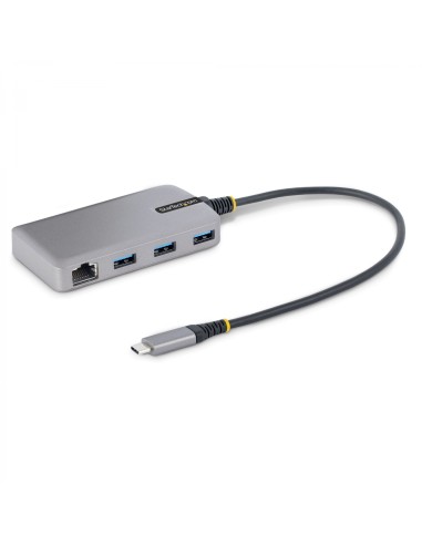 StarTech.com Hub USB-C de 3 Puertos USBA - USB 3.0 de 5Gbps - Alimentado por el Bus - Concentrador USB-C de 3 Puertos USB-A - La
