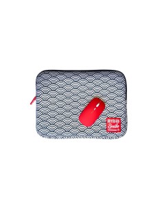 Bundle Funda Sleeve para Portátil de 13 y 14 pulgadas Smile Kimono de Neopreno estampado Japonés Seigaiha
