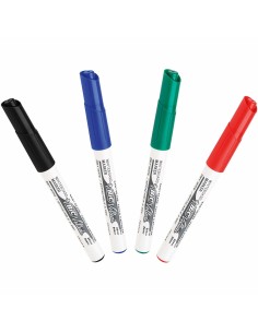 BIC Velleda 1741 marcador 4 pieza(s) Punta redonda Negro, Azul, Verde, Rojo