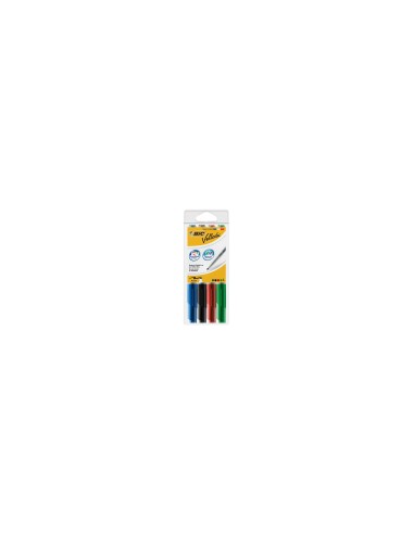 BIC Velleda 1741 marcador 4 pieza(s) Punta redonda Negro, Azul, Verde, Rojo