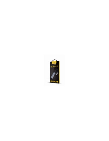 Gembird A-CM-COMBO5-02 base para portátil y replicador de puertos Alámbrico USB 3.2 Gen 1 (3.1 Gen 1) Type-C Plata