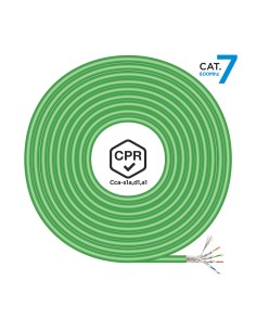 AISENS Cable de Red RJ45 LSZH CPR Cca CAT.7 600 MHZ S/FTP AWG23, Verde, 500 m