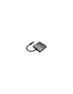 AISENS Conversor USB-C a HDMI/USB-C/Tipo A USB 3.0, 3 en 1, Gris, 15cm 2