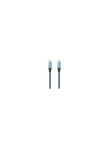 Nanocable Cable USB 3.1 Gen2 10Gbps 5A, 4K/60Hz, USB-C/M-USB-C/M, Gris/Negro, 2 m
