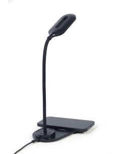 Gembird TA-WPC10-LED-01 cargador de dispositivo móvil Negro Interior