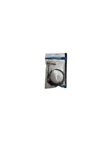 Ewent EW1243 cable antirrobo Negro, Zinc 1,5 m