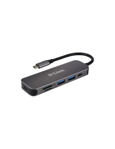 D-Link DUB-2325 hub de interfaz USB Tipo C 5000 Mbit/s Gris