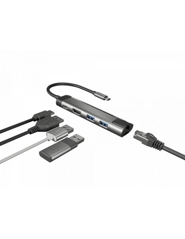 NATEC Fowler Go USB 3.2 Gen 1 (3.1 Gen 1) Type-C 5000 Mbit/s Acero inoxidable