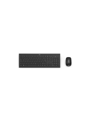 HAMA teclado y ratón inalámbrico, alcance del bluetooth de hasta 8 metros,  Cortino ESPAÍ?OL, Color negro
