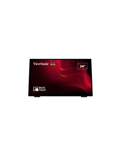 Viewsonic TD2465 pantalla de señalización Panel plano interactivo 61 cm (24") LED 250 cd / m² Full HD Negro Pantalla táctil