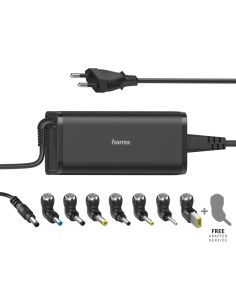 Hama Cargador para portátil con 8 adaptadores de 15-19V/90W