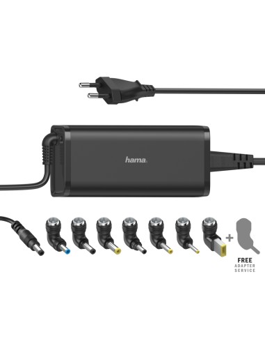 Hama Cargador para portátil con 8 adaptadores de 15-19V/90W