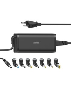 Hama Cargador para portátil con 8 adaptadores de 15-19V/90W 2