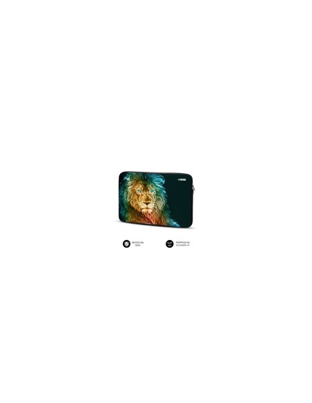 SUBBLIM Funda Ordenador Neopreno Trendy Sleeve Neo Lion 13,3-14"
