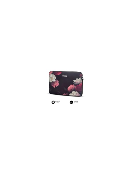 SUBBLIM Funda Ordenador Neopreno Trendy Sleeve Neo Flowers 15,6"