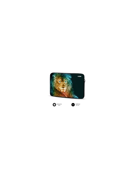 SUBBLIM Funda Ordenador Neopreno Trendy Sleeve Neo Lion 15,6"
