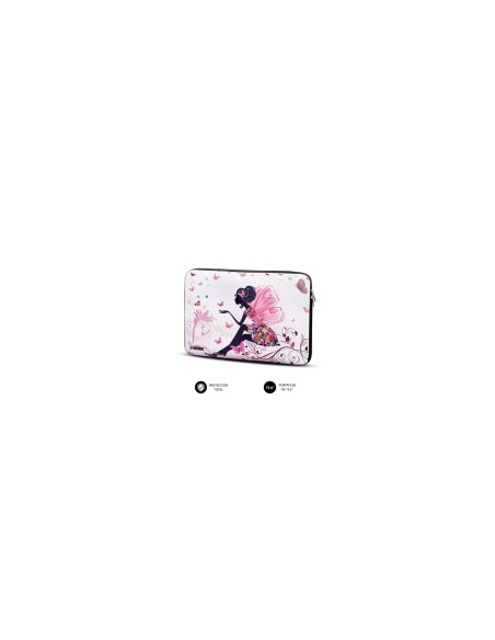 SUBBLIM Funda Ordenador Neopreno Trendy Sleeve Neo Hada 15,6"