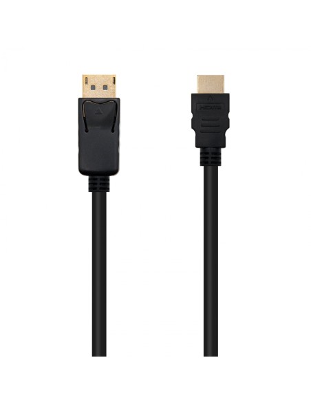 Cable Conversor DISPLAYPORT a HDMI, DP/M - HDMI/M, Negro, 10 m