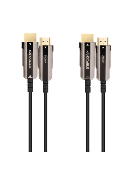 Cable HDMI V2.0 AOC 4K@60Hz 18Gbps A/M-A/M, Negro, 20 m