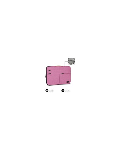 SUBBLIM Funda Air Padding 360 Sleeve 13,3-14" Pink