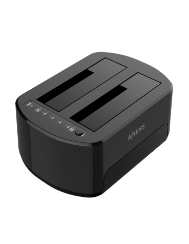 AISENS ASDS-D03B base de conexión para disco duro USB 3.2 Gen 1 (3.1 Gen 1) Type-B Negro