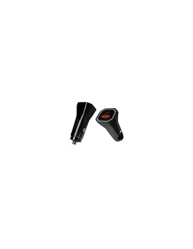 AISENS Cargador de Coche 38W,1XUSB-C PD3.0 20W,1XUSB-A QC3.0 18W, Negro