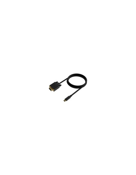 AISENS Cable Conversor USB-C a VGA, USB-C/M-HDB15/M, Negro, 1.8M