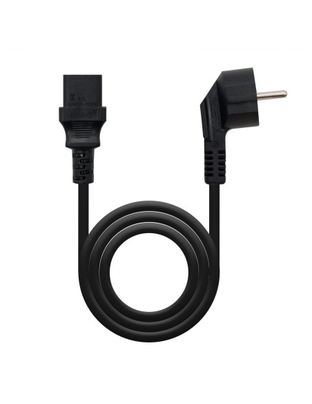 Nanocable Cable de Alimentacion CPU CEE7 Macho a C-13 Hembra 2m - Color Negro