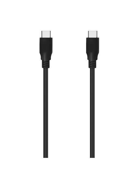 AISENS Cable USB 3.2 Gen2x2 20Gbps 8k@30Hz 5A 100w E-Marker, Tipo USB-C/M-USB-C/M, Negro, 0.6m