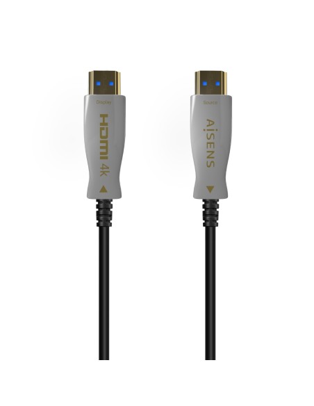 AISENS Cable HDMI V2.0 AOC Premium Alta Velocidad / Hec 4K@60Hz 4:4:4 18Gbps, A/M-A/M, Negro, 70m