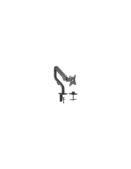 AISENS Soporte De Mesa Eco Contrapeso Giratorio E Inclinable Para Monitor/TV 8kg (3 Pivotes, 1 Brazo) De 17-32, Negro