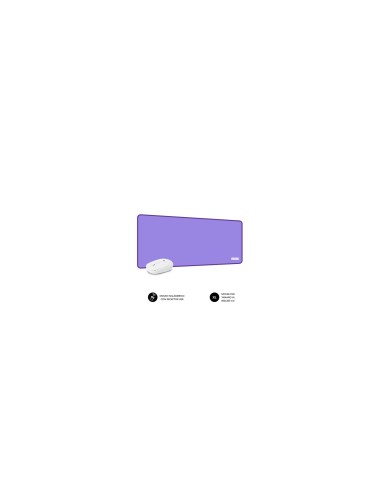 SUBBLIM Alfombrilla con Ratón Harmony Pack Mousepad XL + Wireless Mouse Purple