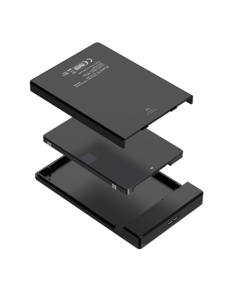 Ewent EW7049 caja para disco duro externo Carcasa de disco duro/SSD Negro 2.5"